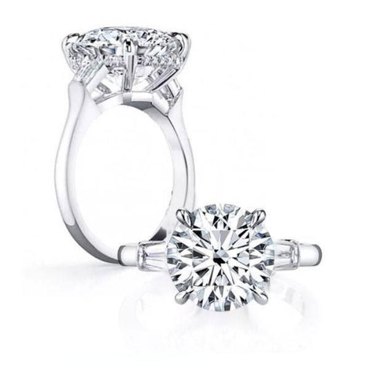 Bellatrix 3-Carat 18K Gold Vermeil Engagement Ring