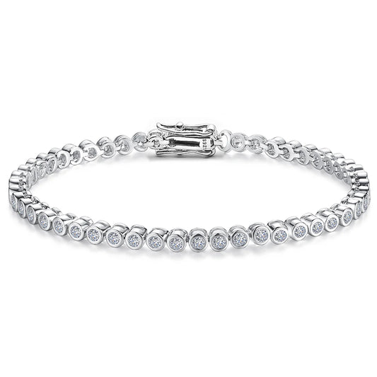 Elysia Bubble Moissanite Diamonds Tennis Bracelet