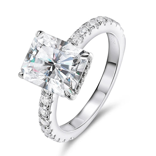 Helia Lavish Pave 4.65-Carat Moissanite Ring – A Radiant Symbol of Elegance