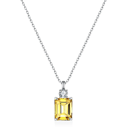 Wanda Series: Striking Emerald Cut Moissanite Jewellery Set
