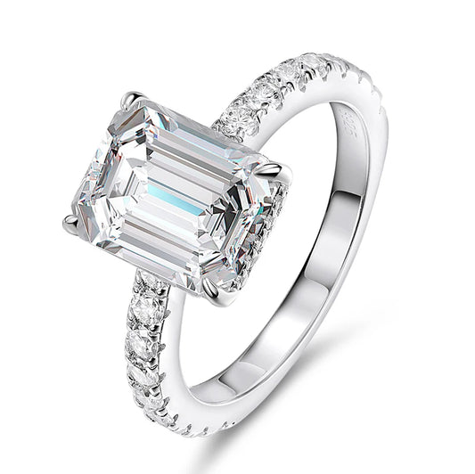 Helia Lavish Pave 4.65-Carat Moissanite Ring – A Radiant Symbol of Elegance