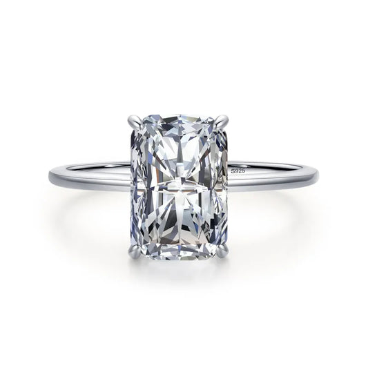 Xanthe Luxury Radiant Cut 5-Carat Moissanite Engagement Ring