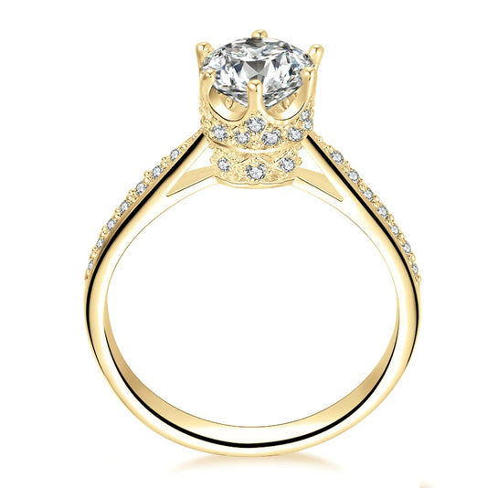 Ashur 10K Gold 1-Carat Moissanite Diamond Ring – A Timeless Symbol of Love