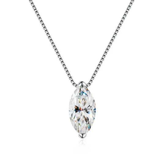Calliope Marquise Cut Moissanite Diamond Pendant Necklace