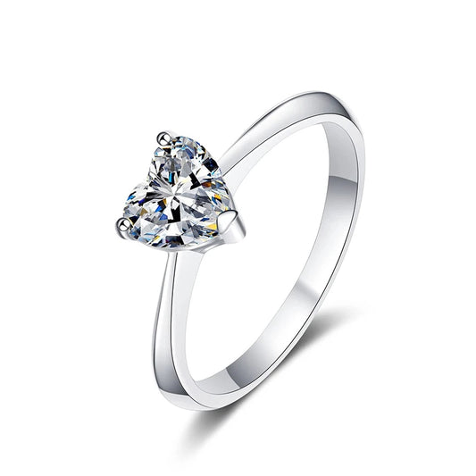 Lorelei Heart-Cut Moissanite Diamond Ring