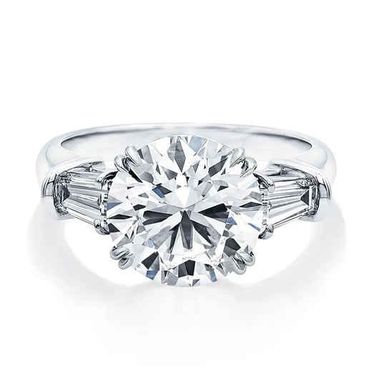 Pictor Three-Stone 5-Carat Moissanite Engagement Ring – Symbolism Meets Elegance