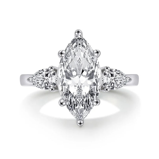 Arcturus 3-Carat Marquise Lab Grown Moissanite Diamond Ring
