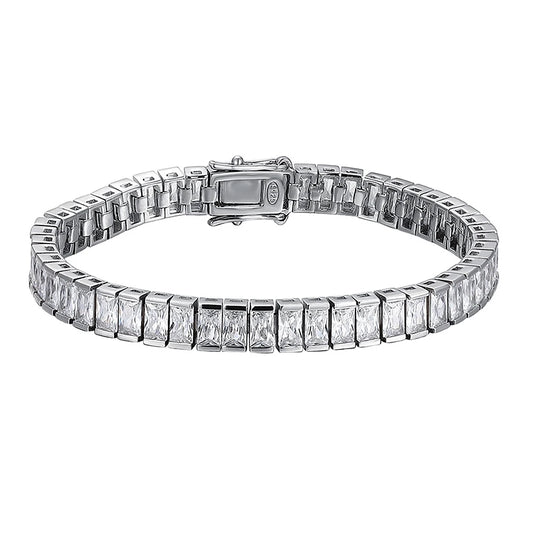Galadriel Unisex Emerald Moissanite Bracelet: Timeless Luxury