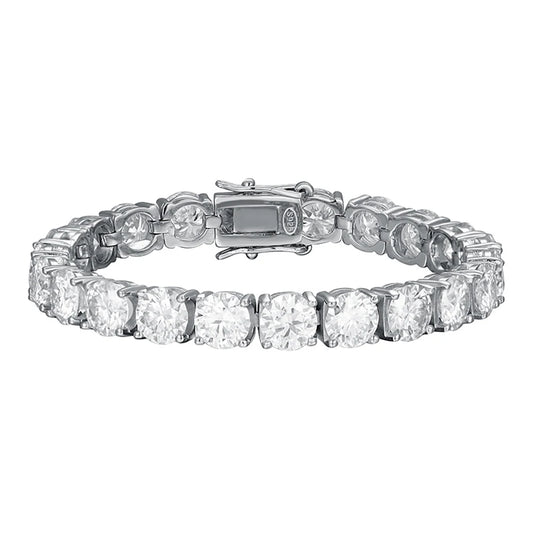 Cosmos: Unisex Tennis Bracelet with Platinum Vermeil & Moissanite Brilliance