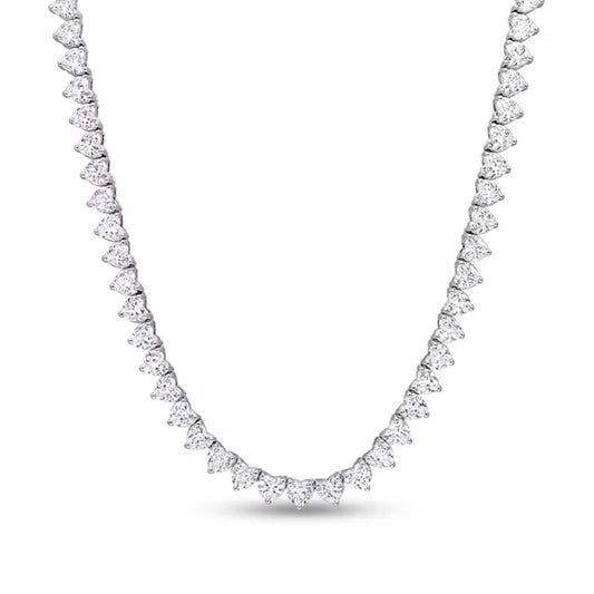 Cliodhna: Extravagant Heart-Cut Moissanite Diamond Necklace