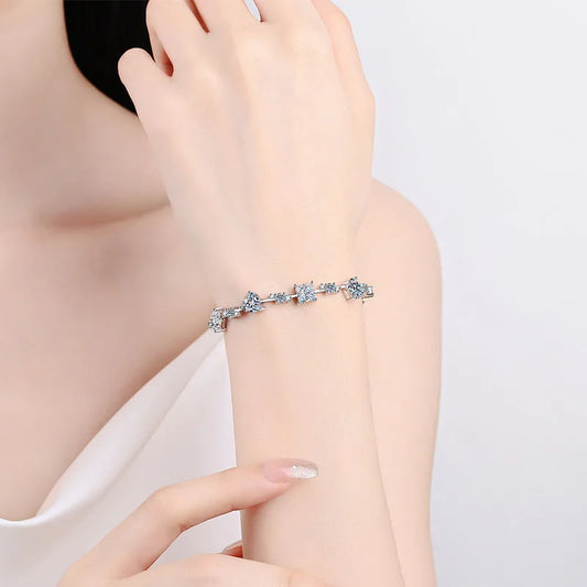 Caelum Multi-Cut  Moissanite Diamond Tennis Bracelet