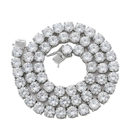 Aušrinė Luxurious Tennis Necklace – Opulent Moissanite Elegance for Women