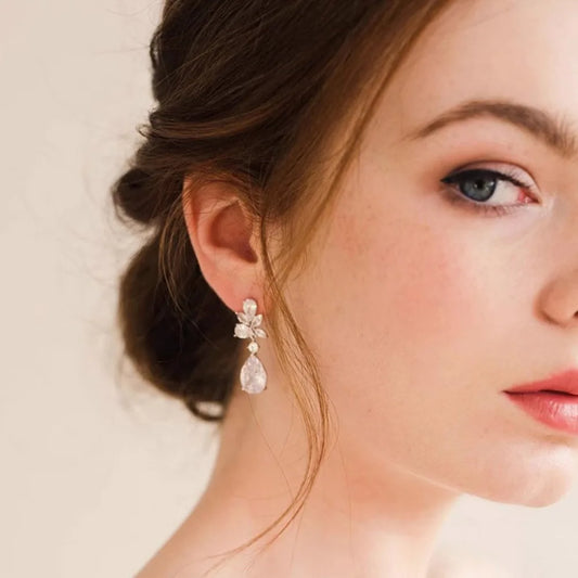 Enid Tassel Earrings: Elegance in Pear, Marquise, and Brilliant Round Cuts