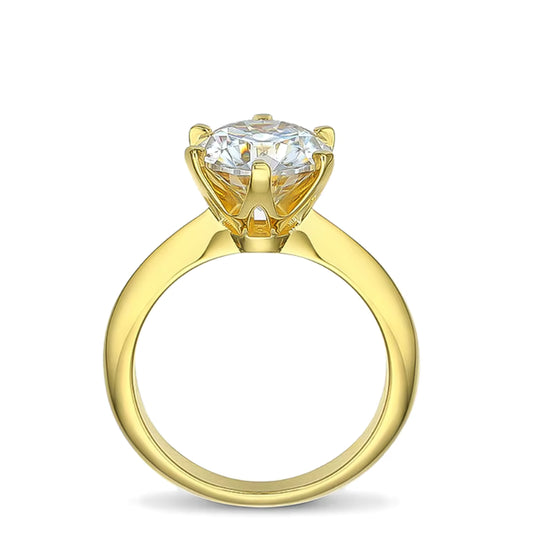 Altair Moissanite Diamond Solitaire 5-Carat Ring