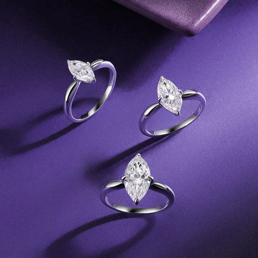 Betelgeuse Marquise Moissanite Engagement Ring: Elegance Redefined