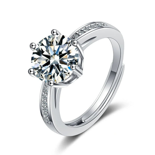 Brilliant Cut Lab Simulated Diamond 925 Silver Pavé Band Ring