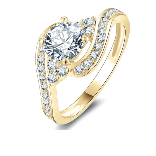 Canopus Gembellish™ Moissanite Diamond 10K Gold Ring