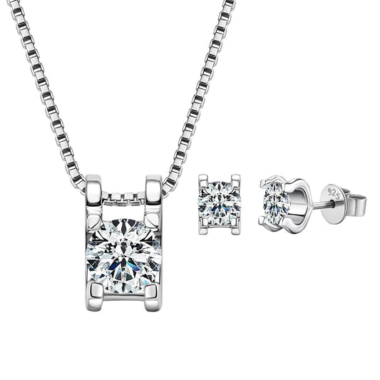 Capella 2cttw Moissanite Diamond Jewellery Set – Dazzling Elegance