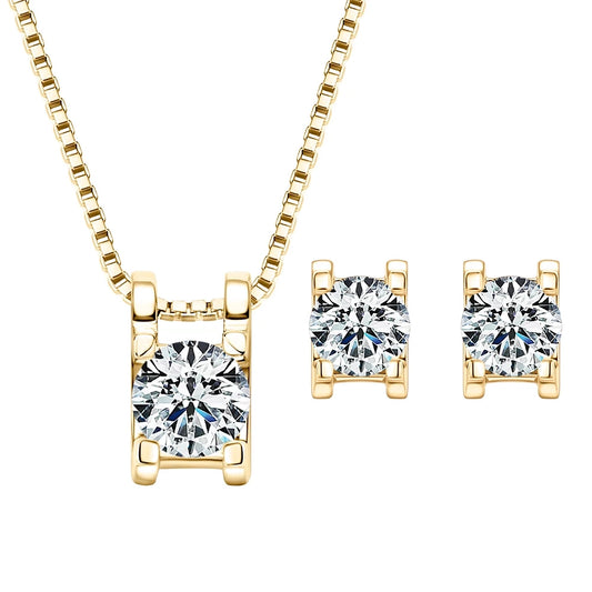 Capella 2cttw Moissanite Diamond Jewellery Set – Dazzling Elegance