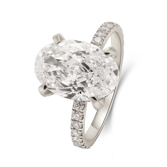 Hera 14K Yellow Gold Oval-Cut Lab-Grown Diamond Ring